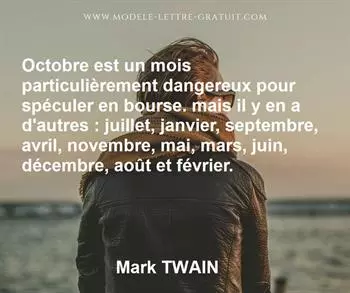 Citation de Mark TWAIN
