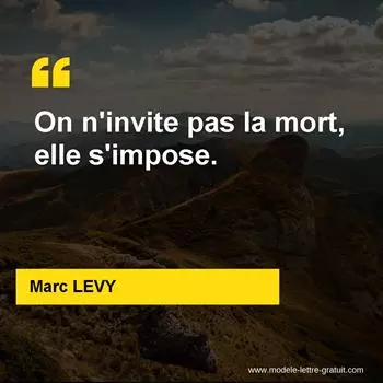 Citation Marc LEVY