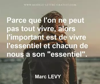 Citation de Marc LEVY
