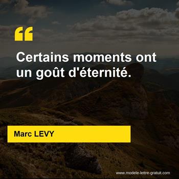 Citation de Marc LEVY