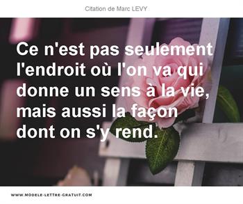 Citations Marc LEVY
