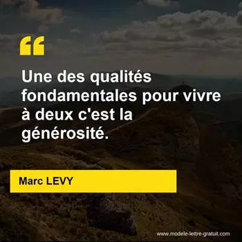 Citation Marc LEVY