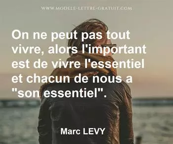 Citation de Marc LEVY
