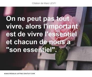 Citations Marc LEVY