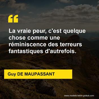 Citations Guy DE MAUPASSANT