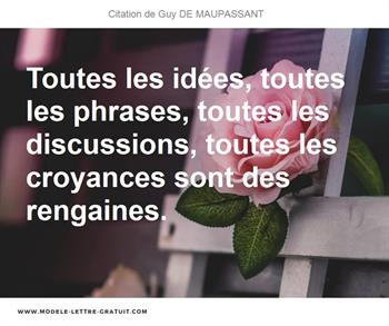 Citations Guy DE MAUPASSANT
