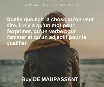 Citation de Guy DE MAUPASSANT