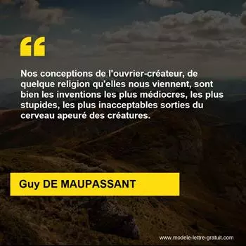 Citation Guy DE MAUPASSANT