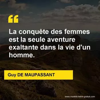 Citation Guy DE MAUPASSANT