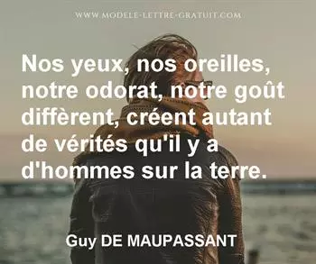 Citation de Guy DE MAUPASSANT