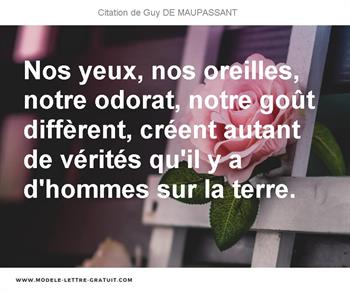 Citations Guy DE MAUPASSANT
