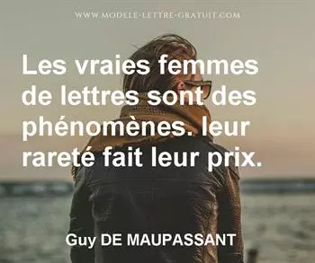 Citation de Guy DE MAUPASSANT