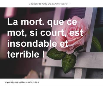 Citations Guy DE MAUPASSANT