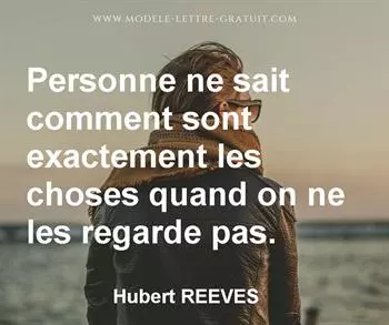 Citation de Hubert REEVES