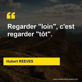 Citation Hubert REEVES