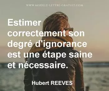 Citation de Hubert REEVES