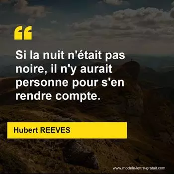 Citation Hubert REEVES