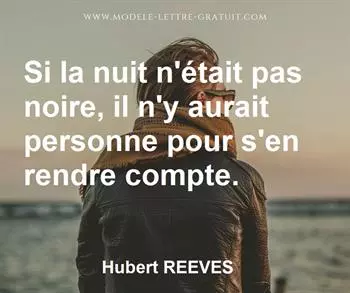 Citation de Hubert REEVES