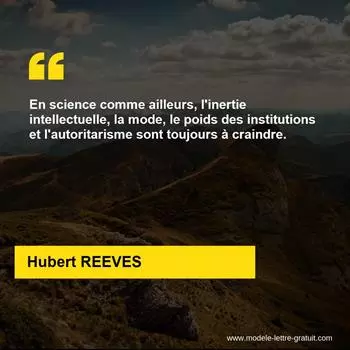 Citation Hubert REEVES