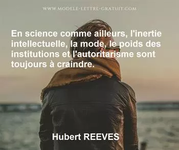 Citation de Hubert REEVES