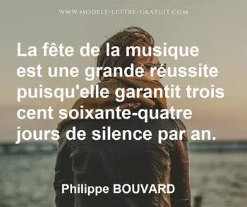 Citation de Philippe BOUVARD