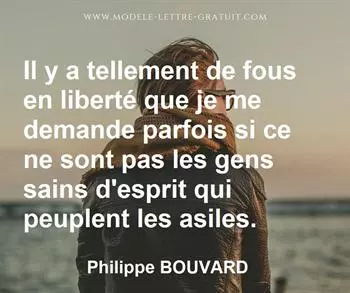 Citation de Philippe BOUVARD