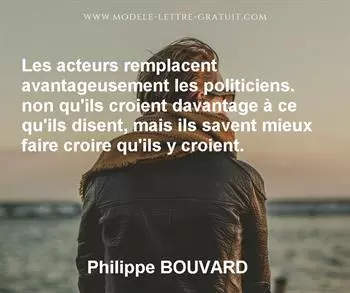 Citation de Philippe BOUVARD