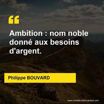 Citation Philippe BOUVARD