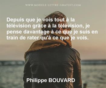 Citation de Philippe BOUVARD