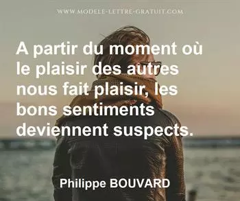 Citation de Philippe BOUVARD