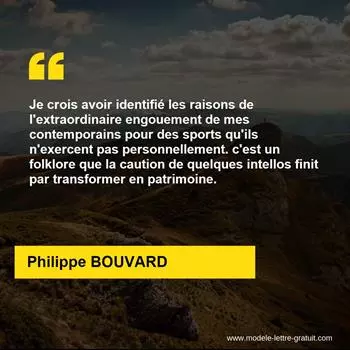 Citation Philippe BOUVARD