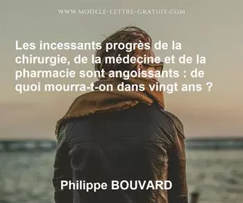 Citation de Philippe BOUVARD