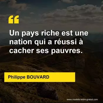 Citation Philippe BOUVARD
