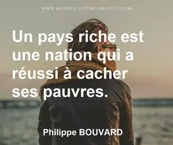 Citation de Philippe BOUVARD