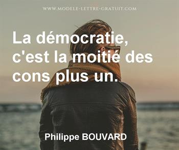 Citation de Philippe BOUVARD