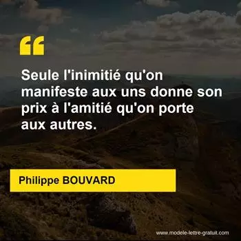 Citation Philippe BOUVARD