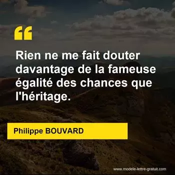 Citation Philippe BOUVARD