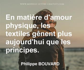 Citation de Philippe BOUVARD