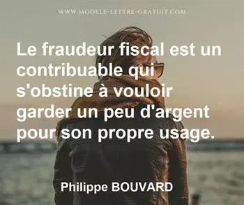Citation de Philippe BOUVARD