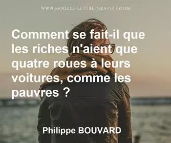 Citation de Philippe BOUVARD