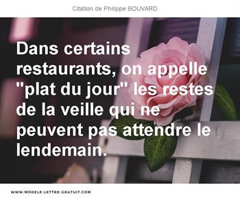 Citations Philippe BOUVARD