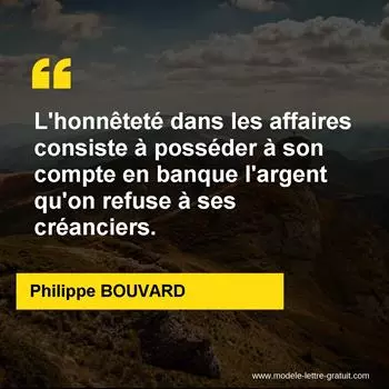 Citation Philippe BOUVARD