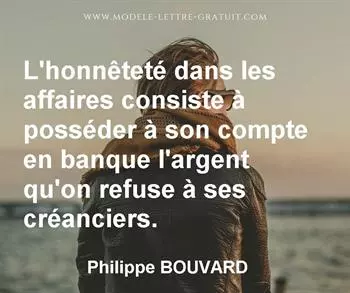 Citation de Philippe BOUVARD