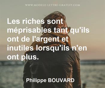 Citation de Philippe BOUVARD