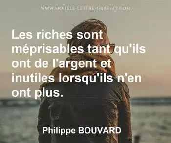 Citation de Philippe BOUVARD