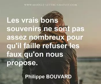 Citation de Philippe BOUVARD