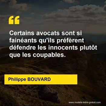 Citation Philippe BOUVARD