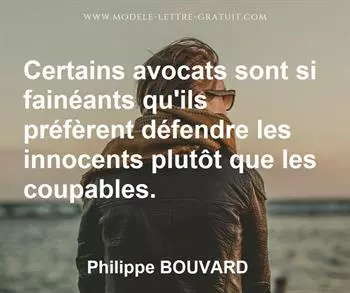 Citation de Philippe BOUVARD