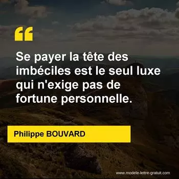 Citation Philippe BOUVARD