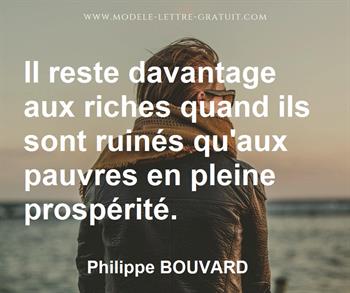 Citation de Philippe BOUVARD